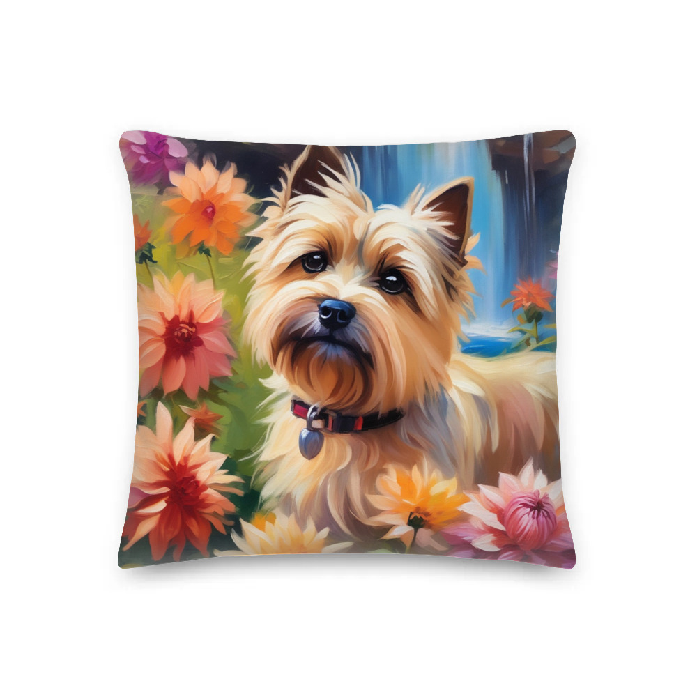 PugMug Custom Cairn Terrier Premium Pillow