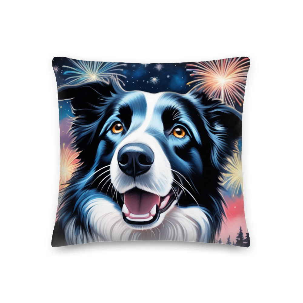 PugMug Custom Border Collie Premium Pillow