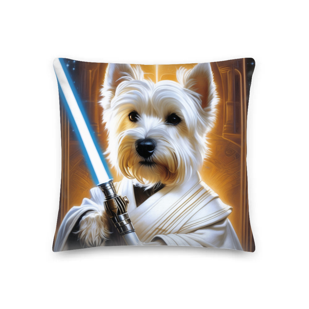 PugMug Custom West Highland White Terrier Premium Pillow