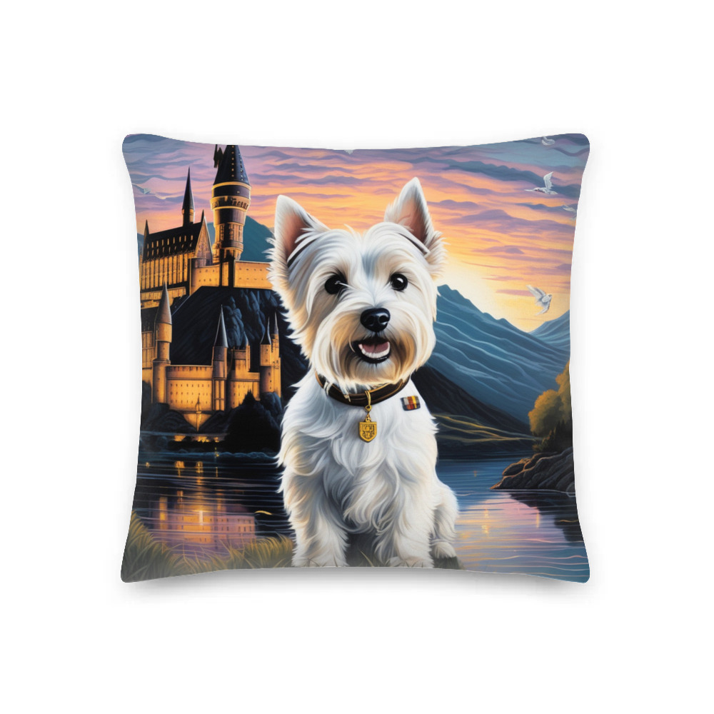PugMug Custom West Highland White Terrier Premium Pillow