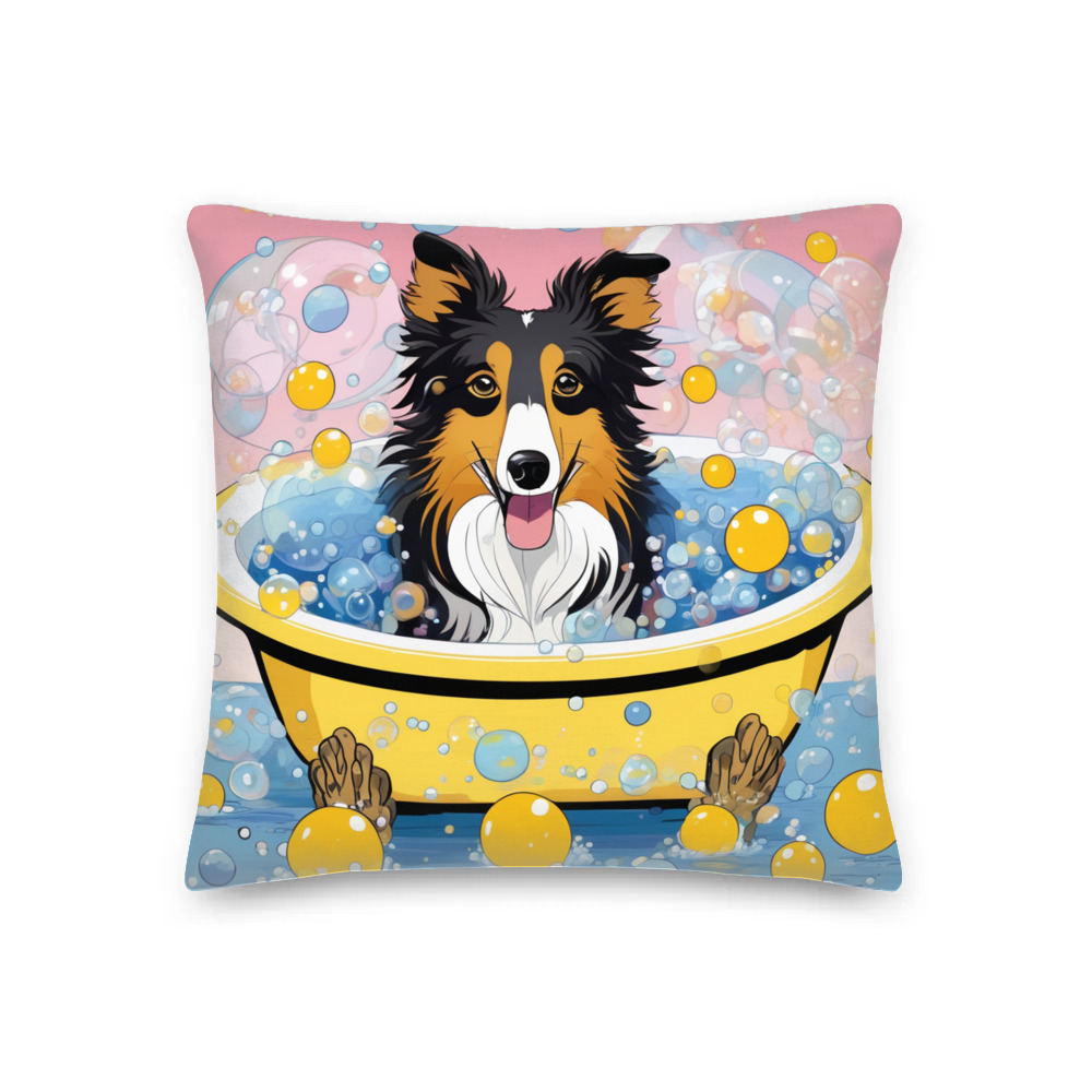 PugMug Custom Collie Premium Pillow