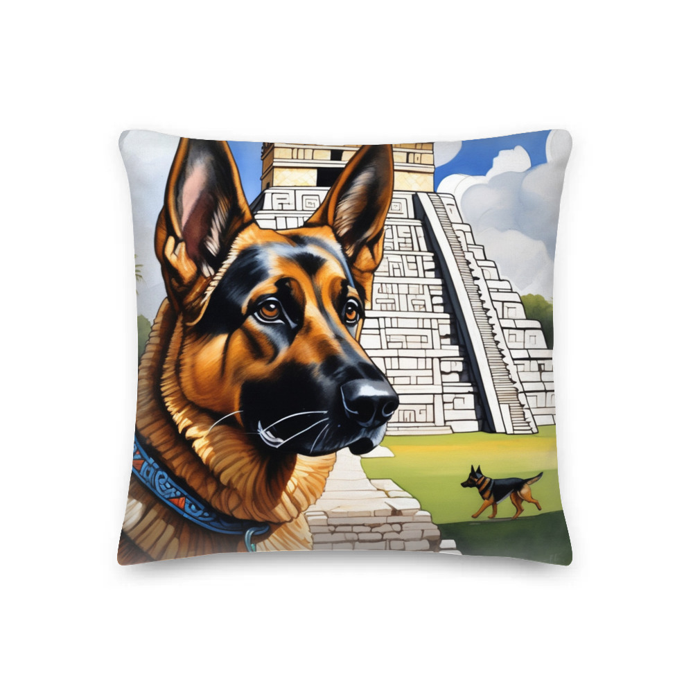PugMug Custom German Shepherd Dog Premium Pillow
