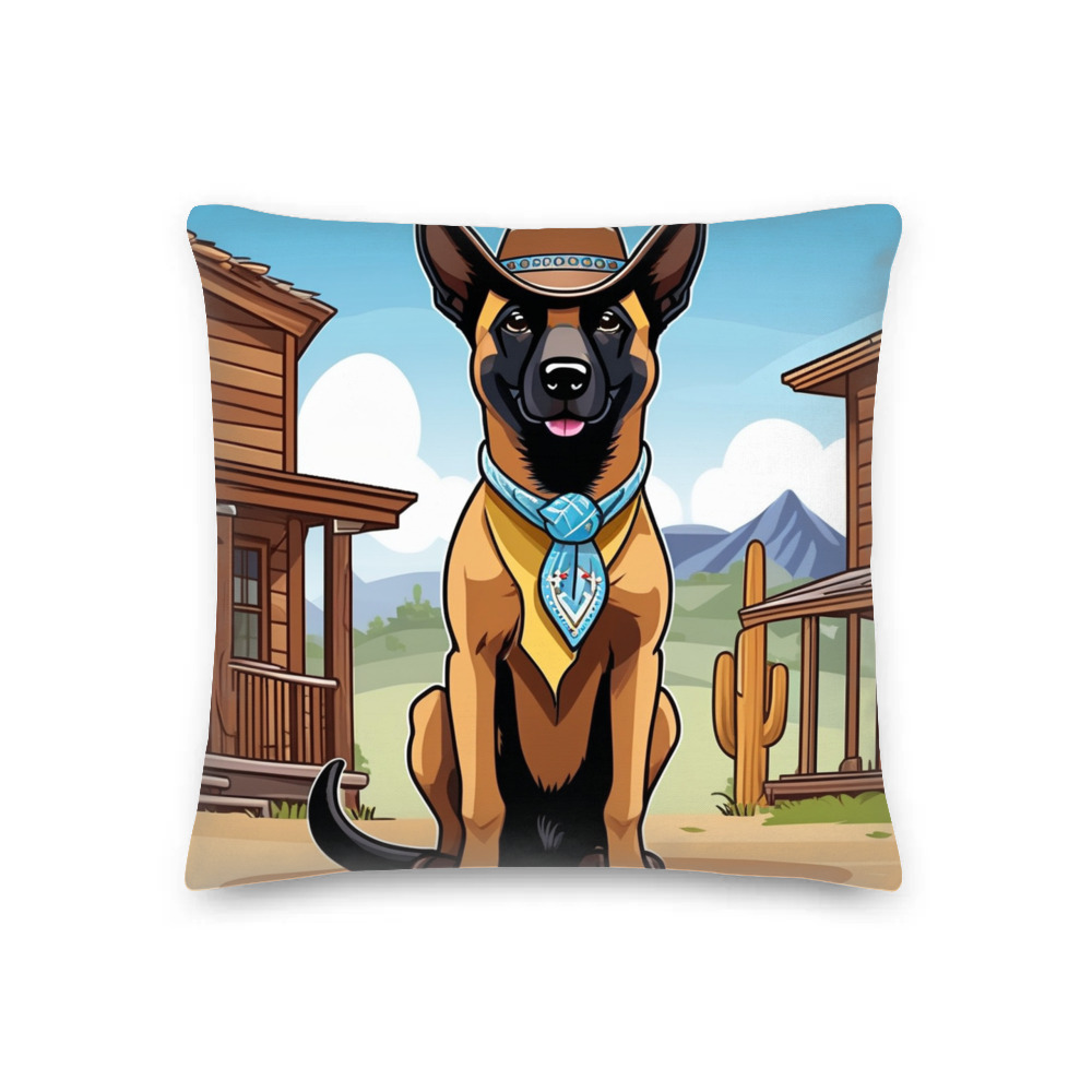 PugMug Custom Belgian Malinois Premium Pillow