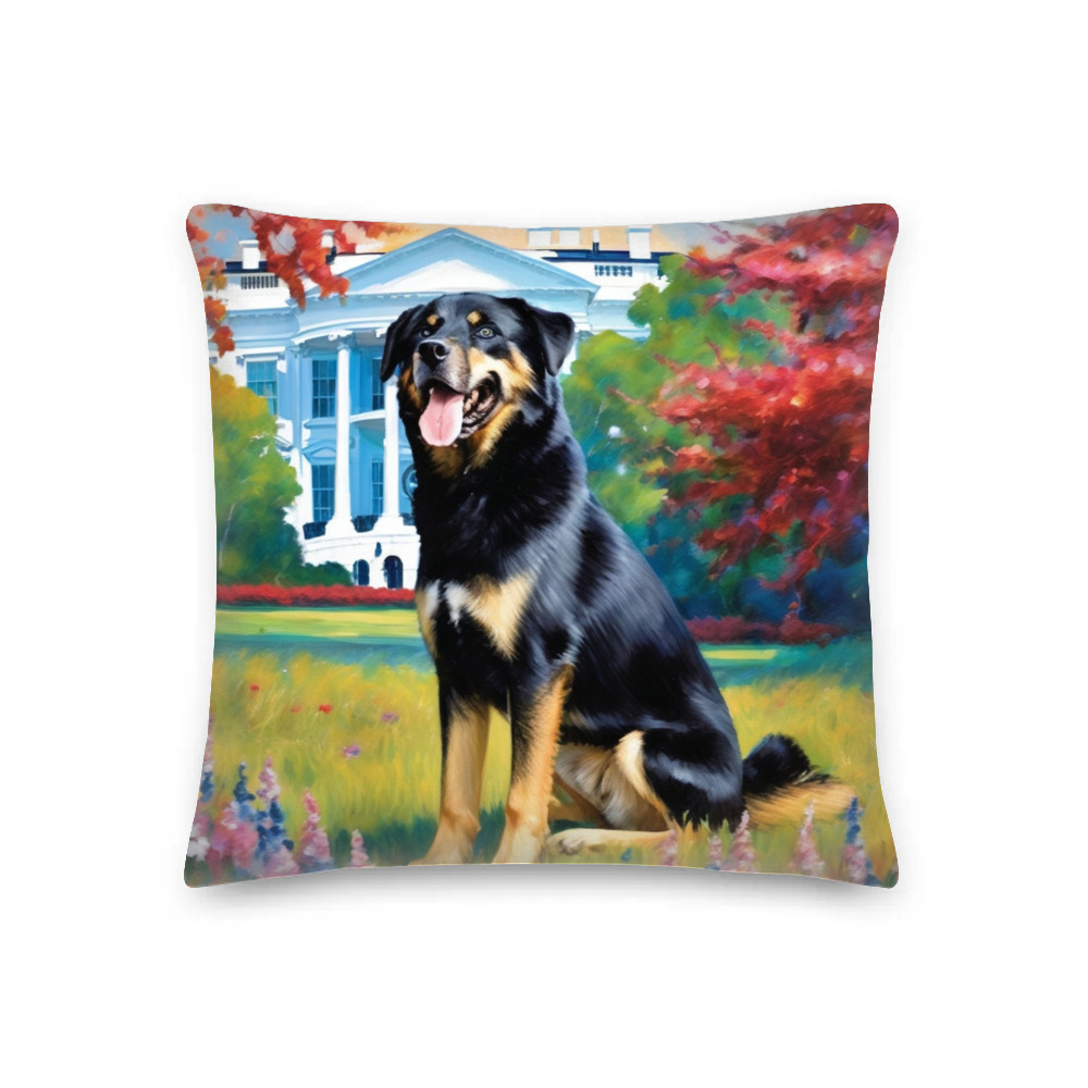 PugMug Custom Blue Premium Pillow