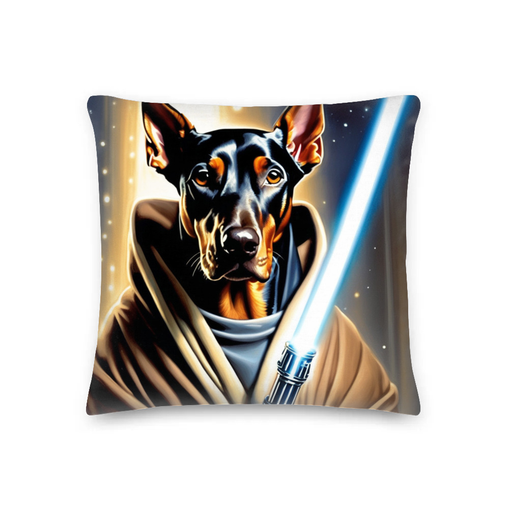PugMug Custom Doberman Pinscher Premium Pillow