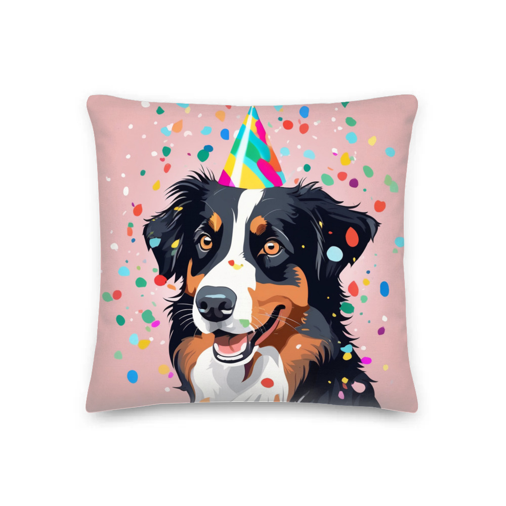 PugMug Custom Miniature American Shepherd Premium Pillow