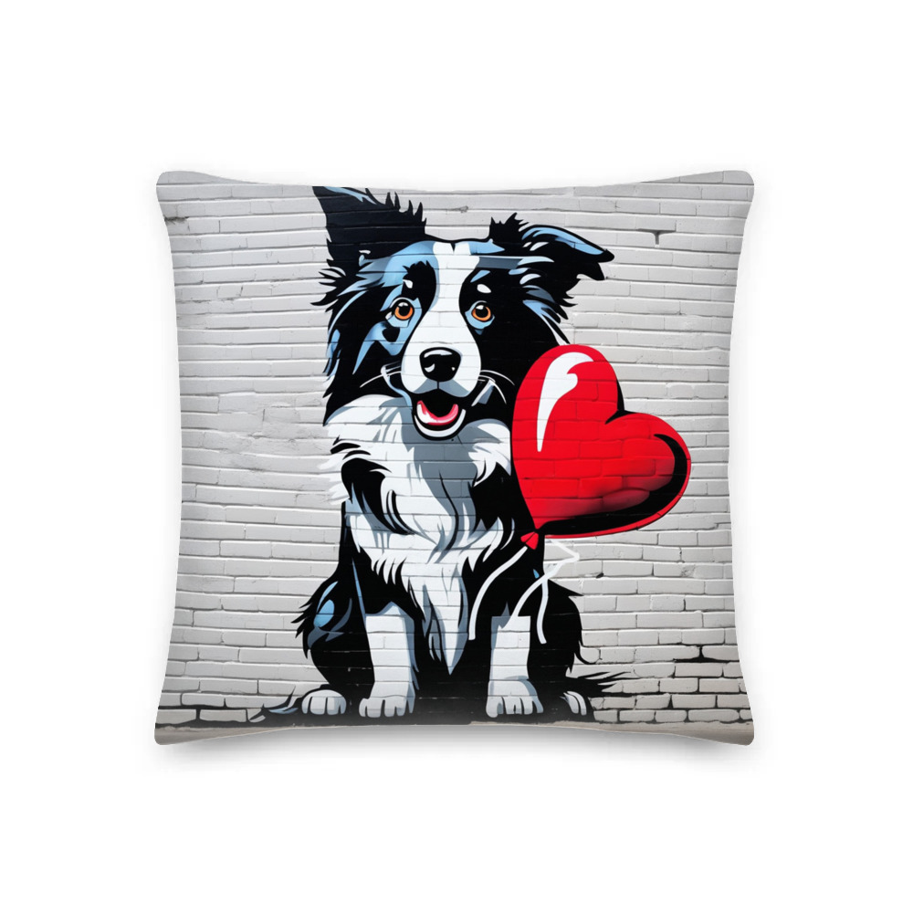 PugMug Custom Border Collie Premium Pillow