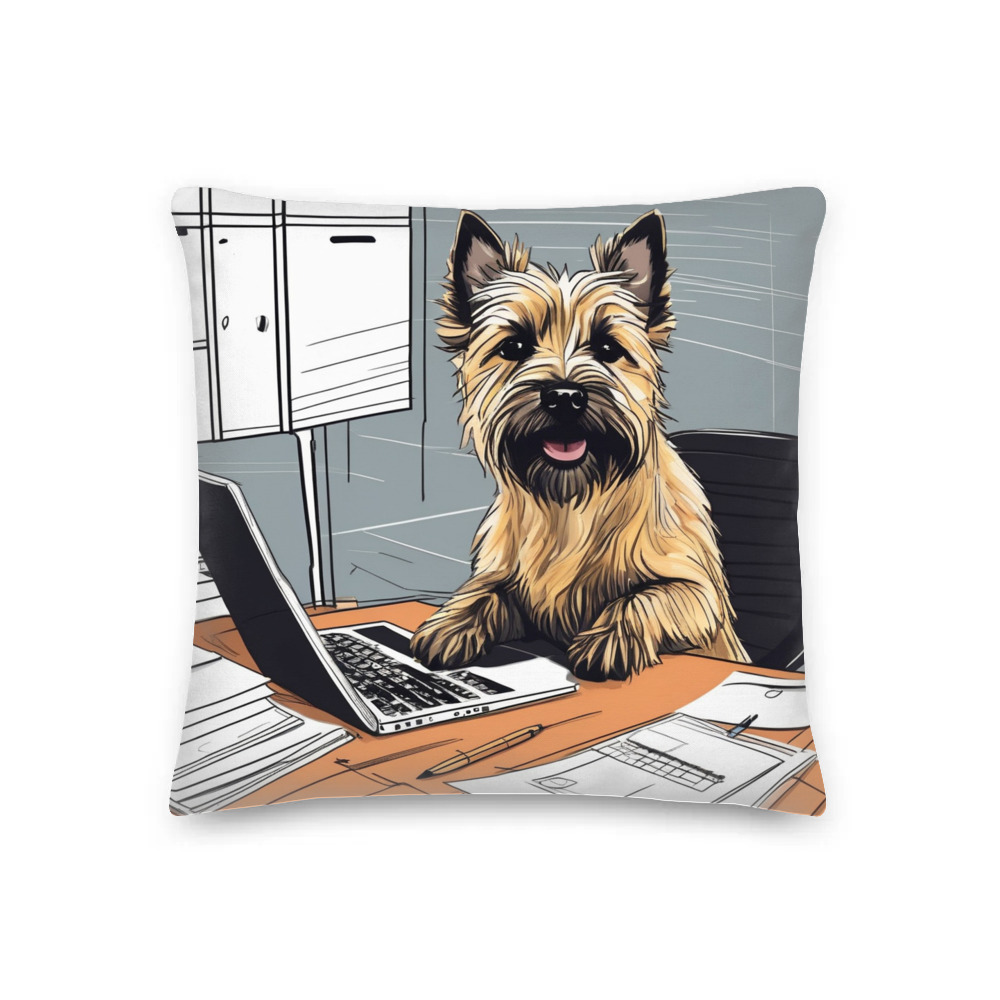PugMug Custom Cairn Terrier Premium Pillow