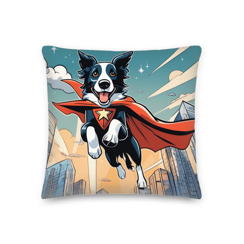 PugMug Custom Border Collie Premium Pillow