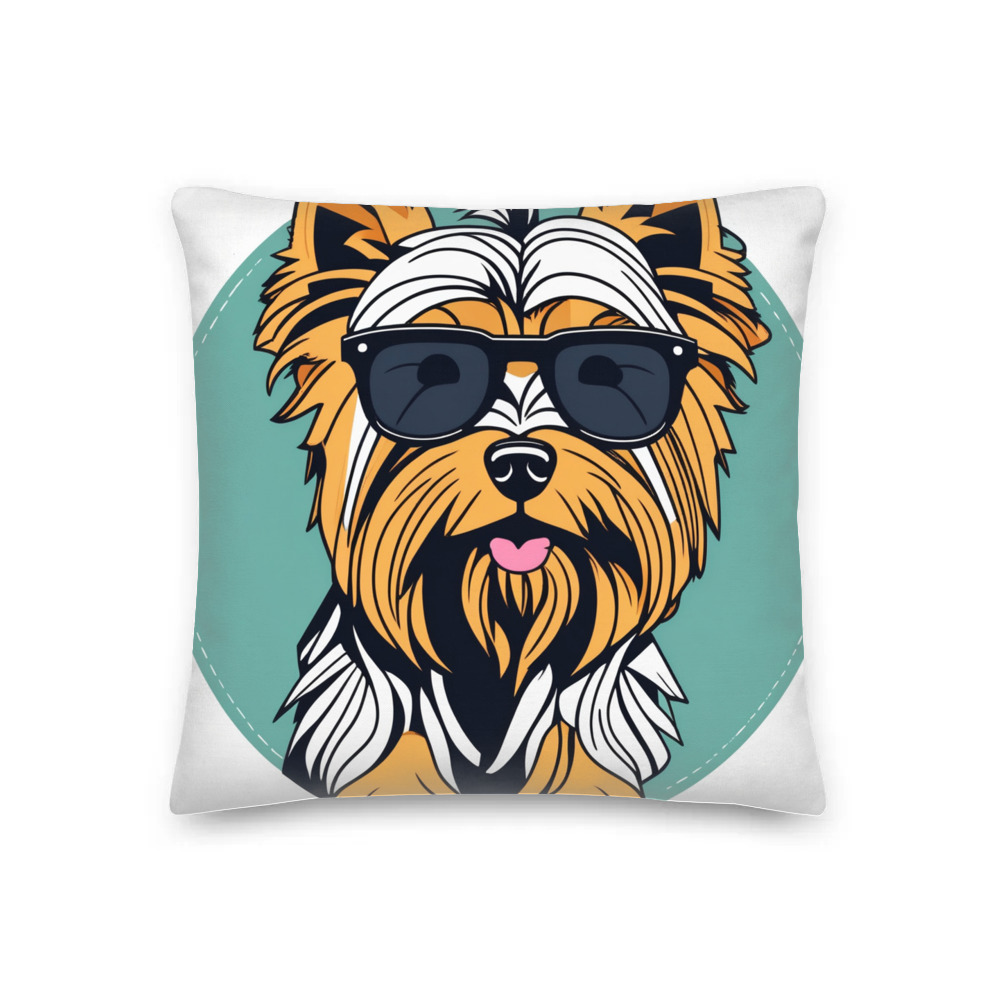 PugMug Custom Yorkshire Terrier Premium Pillow