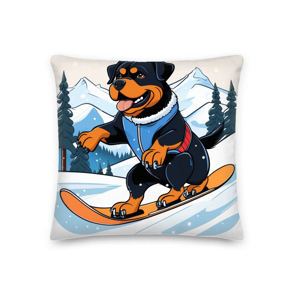 PugMug Custom Rottweiler Premium Pillow