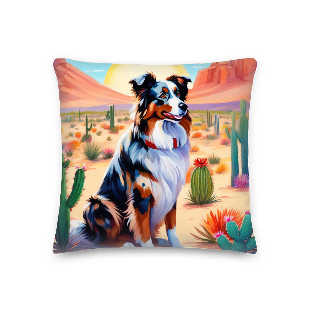 PugMug Custom Australian Shepherd Dog Premium Pillow