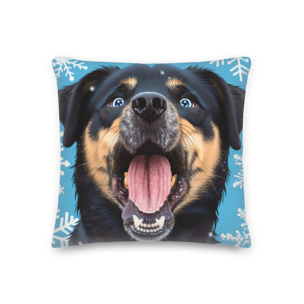 PugMug Custom Blue Premium Pillow