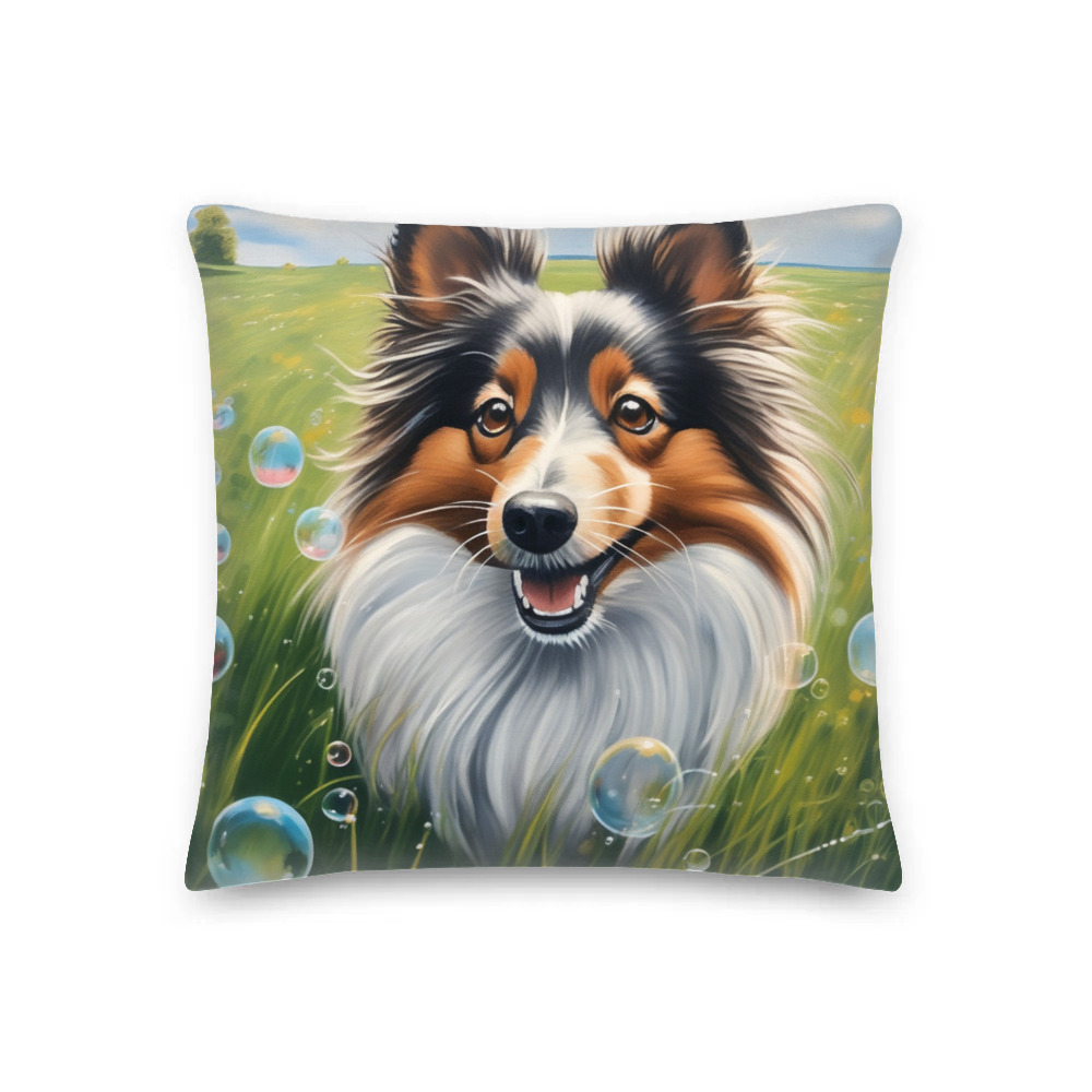 PugMug Custom Shetland Sheepdog Premium Pillow