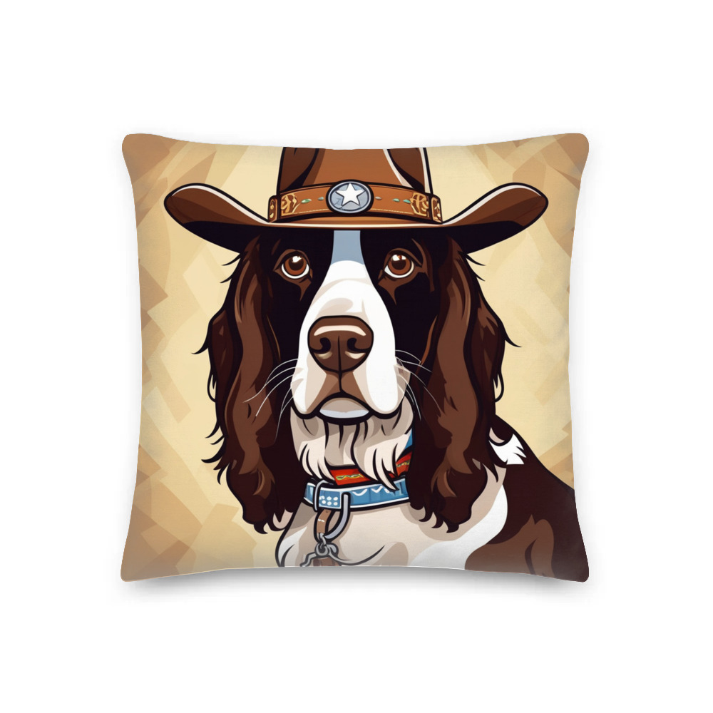 PugMug Custom English Springer Spaniel Premium Pillow