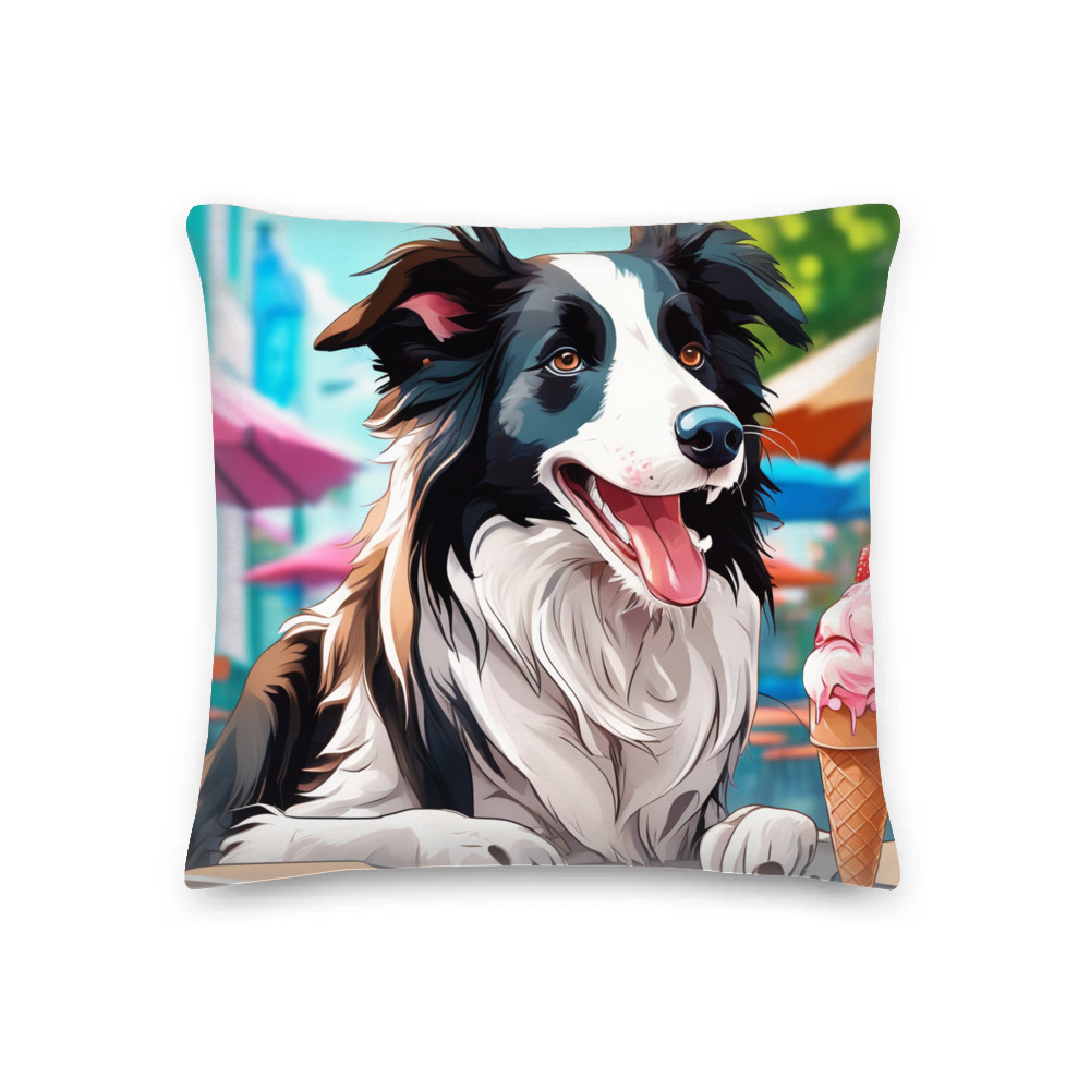 PugMug Custom Border Collie Premium Pillow