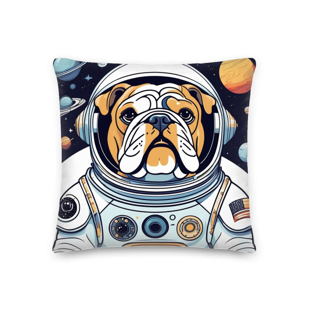 PugMug Custom Bulldog Premium Pillow