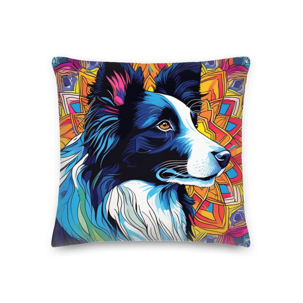 PugMug Custom Border Collie Premium Pillow