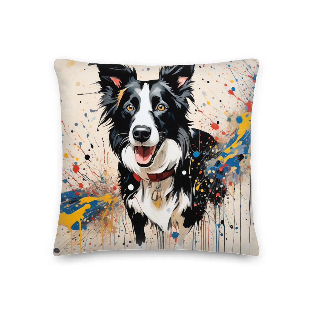 PugMug Custom Border Collie Premium Pillow