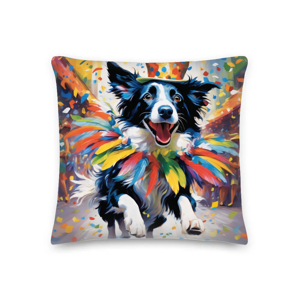PugMug Custom Border Collie Premium Pillow