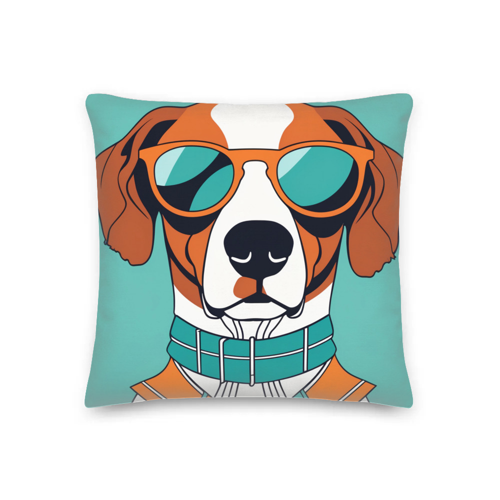 PugMug Custom Brittany Dog Premium Pillow