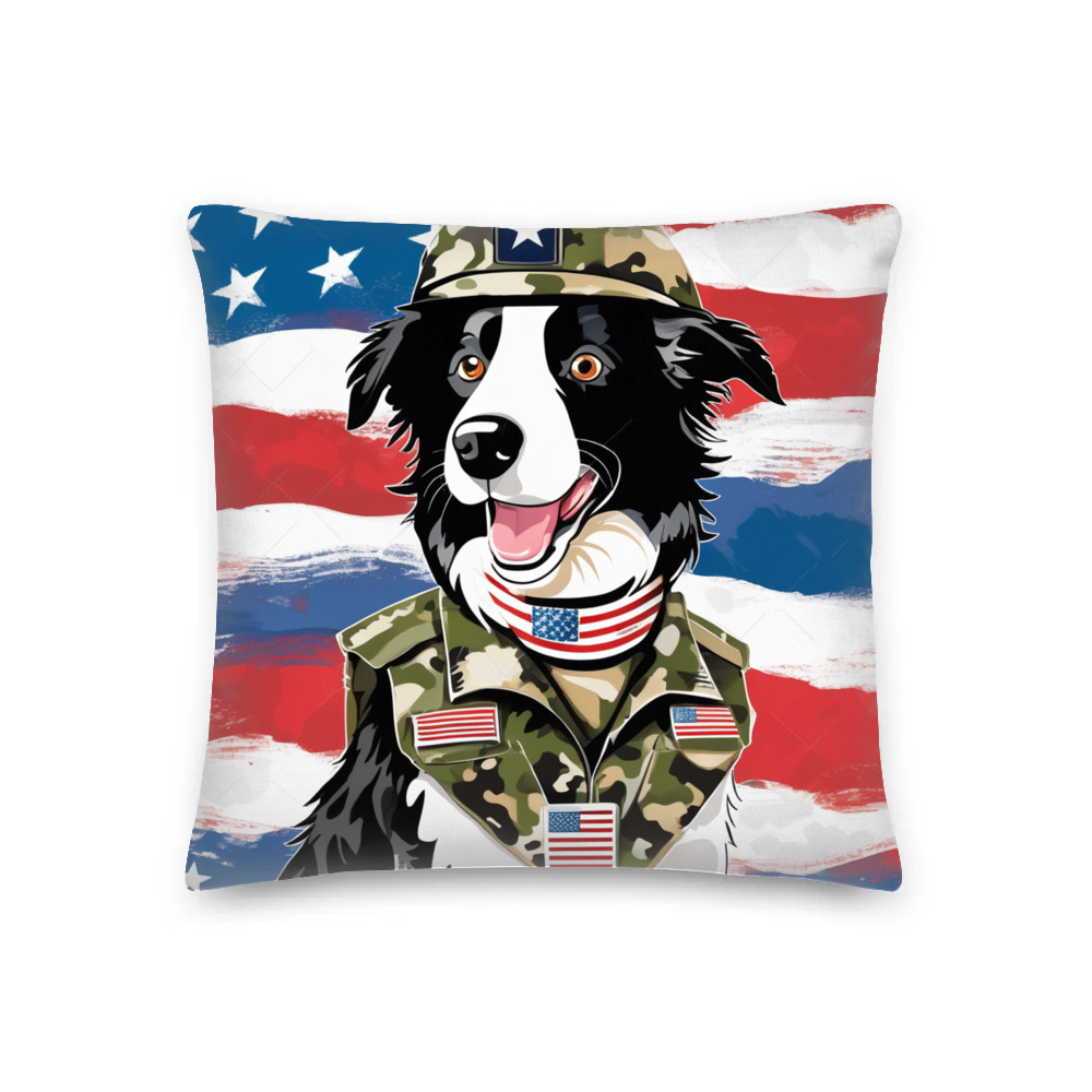 PugMug Custom Border Collie Premium Pillow