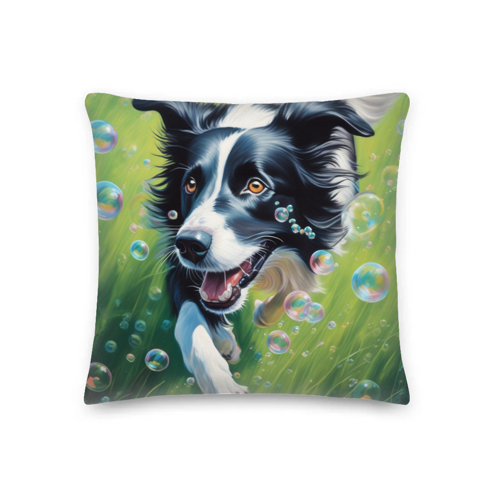 PugMug Custom Border Collie Premium Pillow
