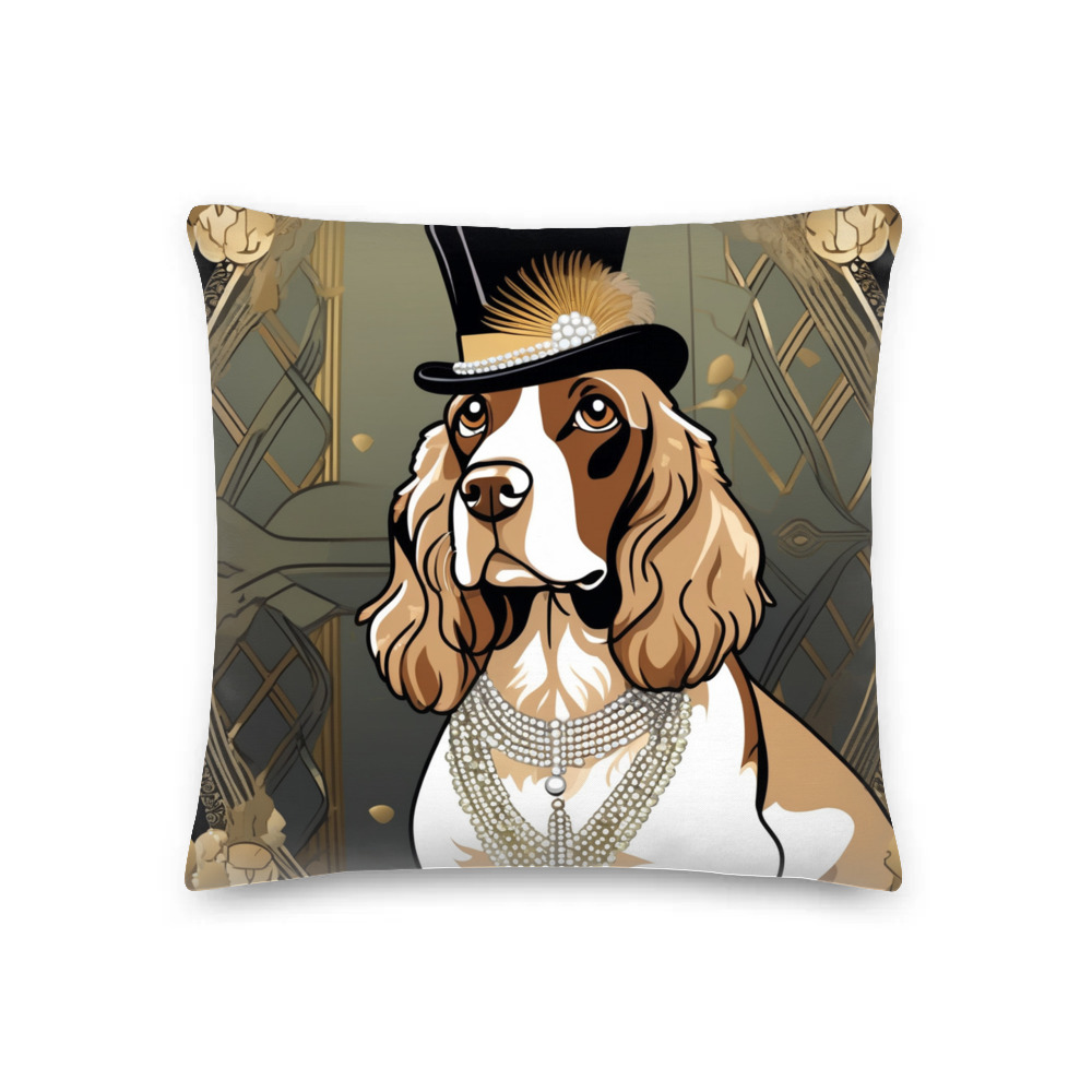 PugMug Custom English Cocker Spaniel Premium Pillow