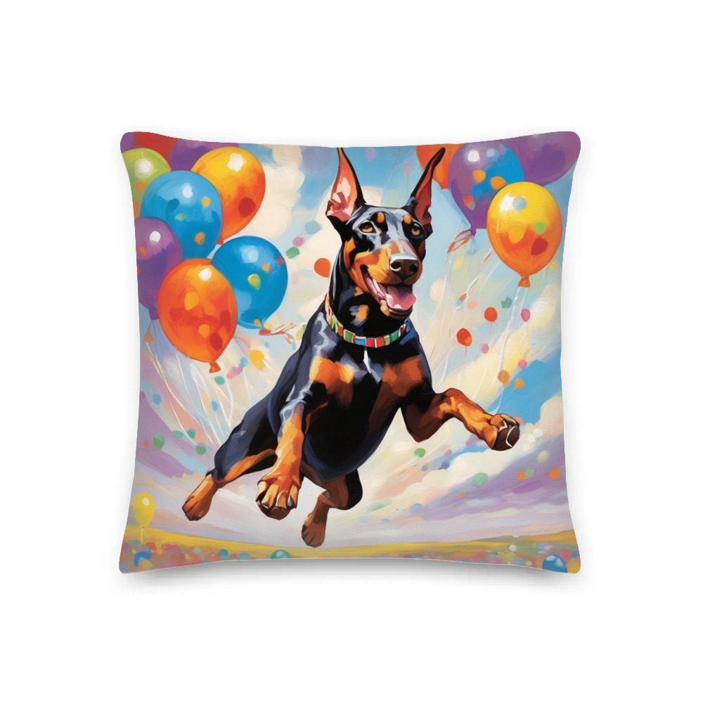PugMug Custom Doberman Pinscher Premium Pillow