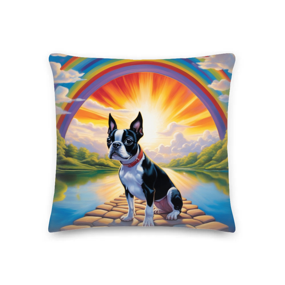 PugMug Custom Boston Terrier Premium Pillow