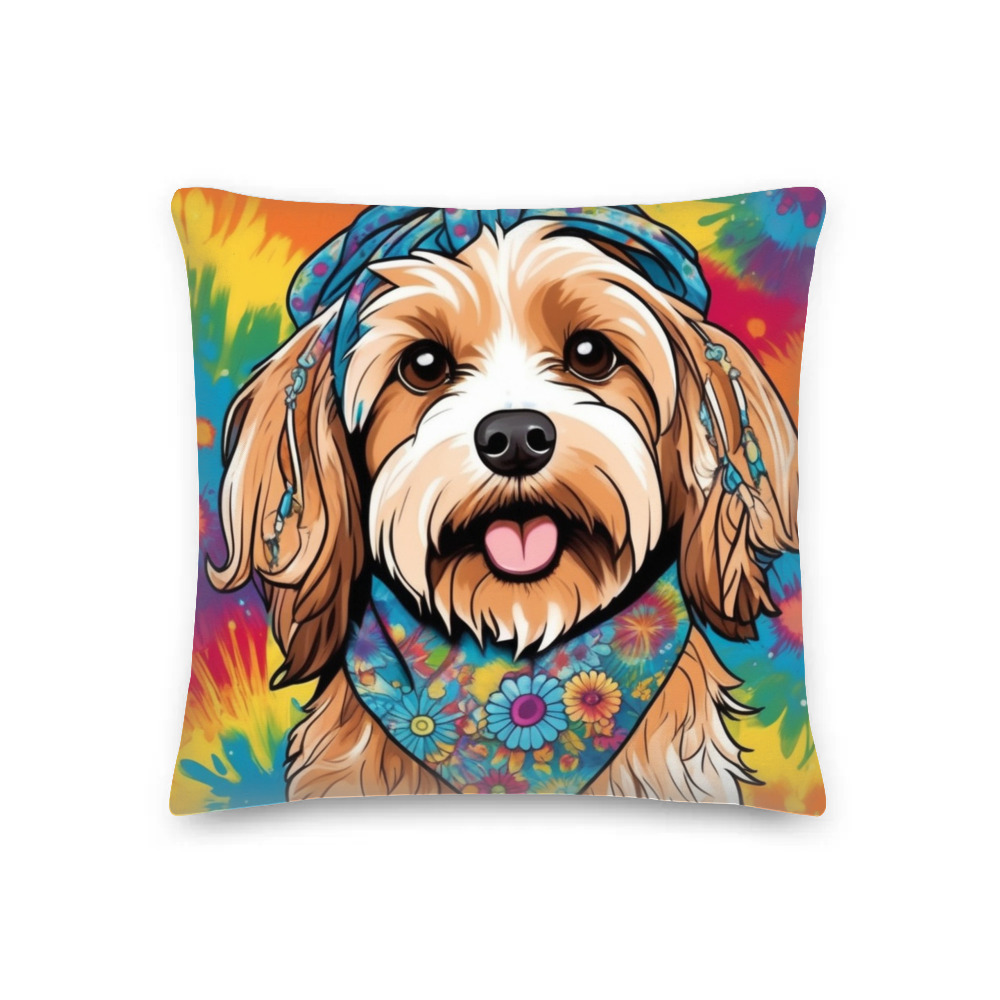 PugMug Custom Tan Havanese Dog Premium Pillow