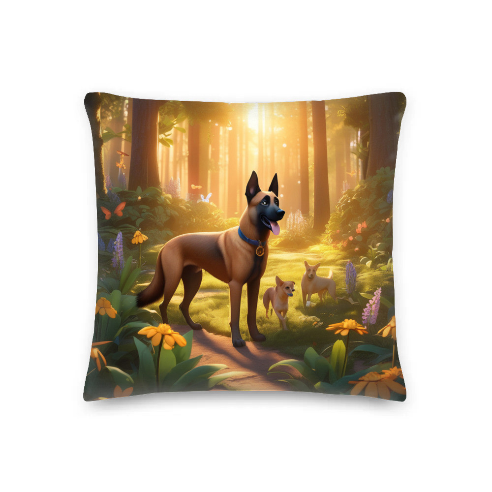 PugMug Custom Belgian Malinois Premium Pillow