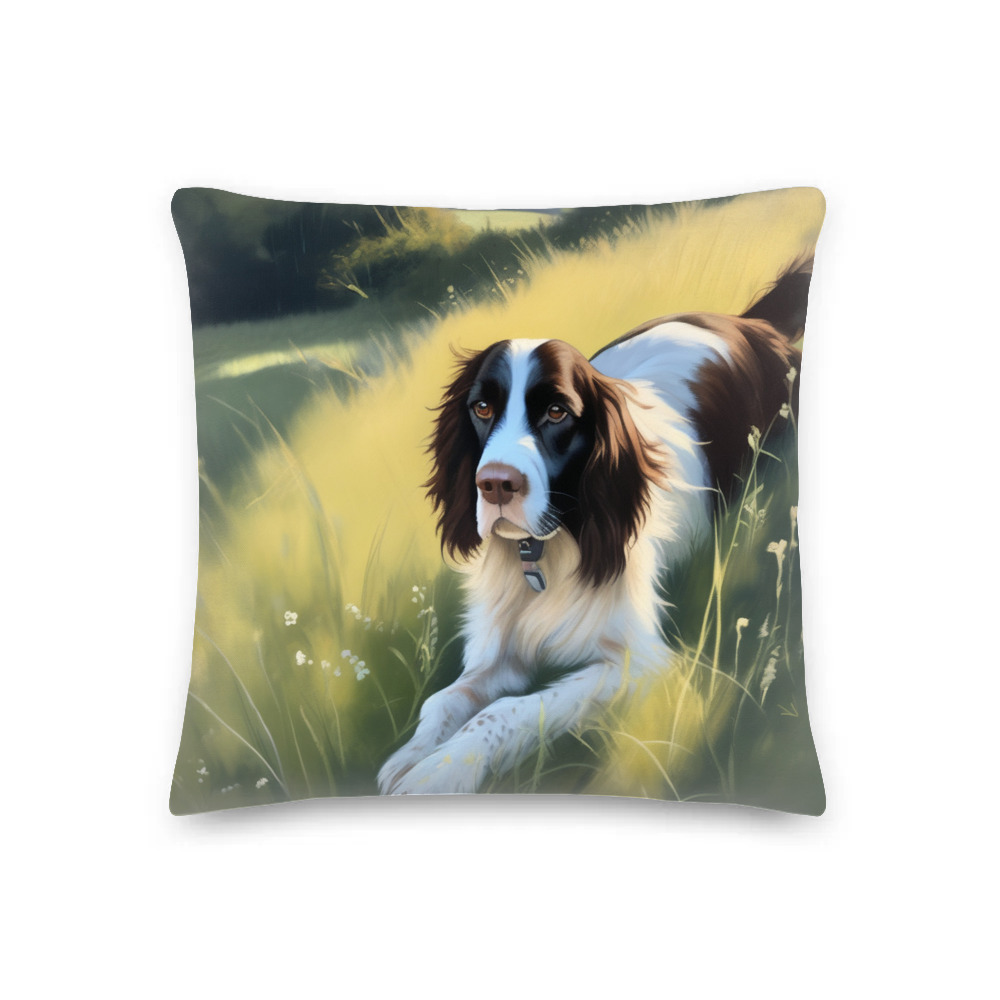PugMug Custom English Springer Spaniel Premium Pillow