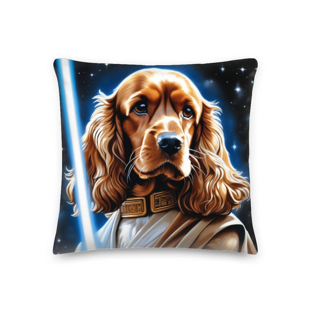 PugMug Custom Cocker Spaniel Premium Pillow