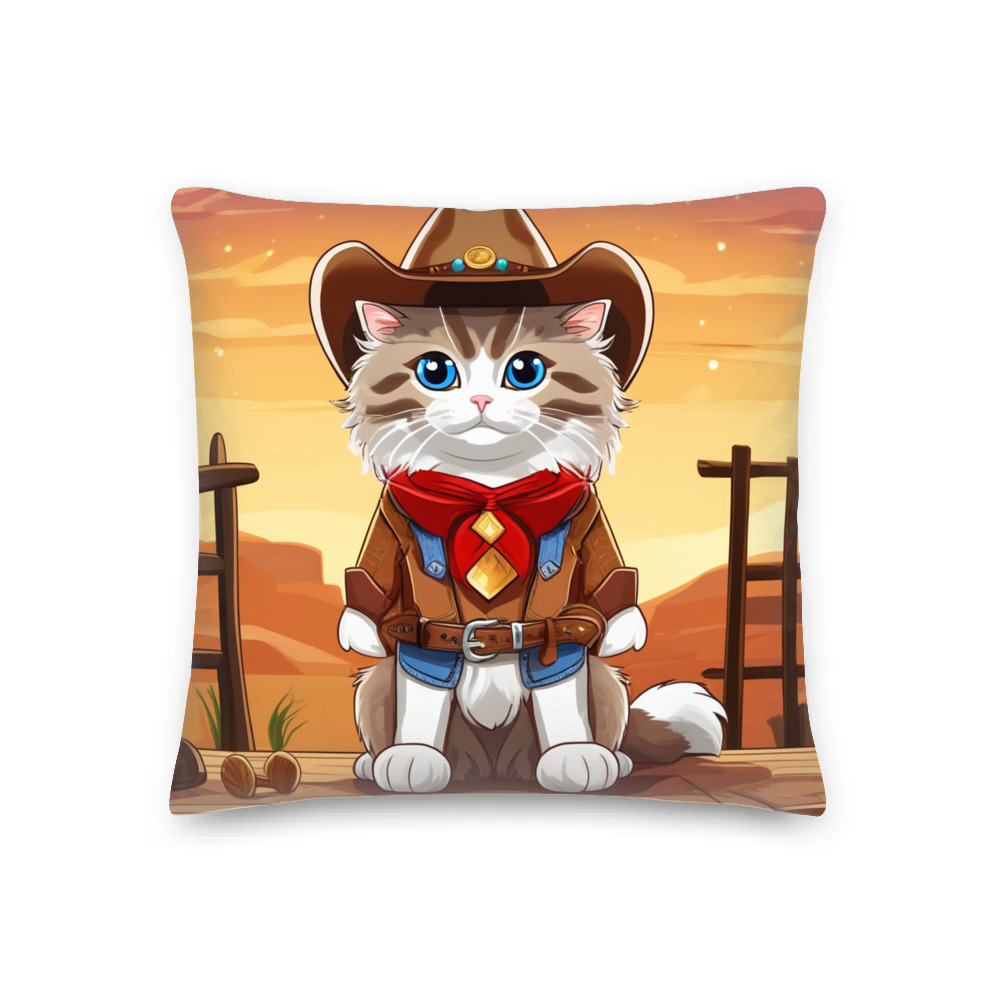 PugMug Custom Tabby Ragdoll Cat Premium Pillow