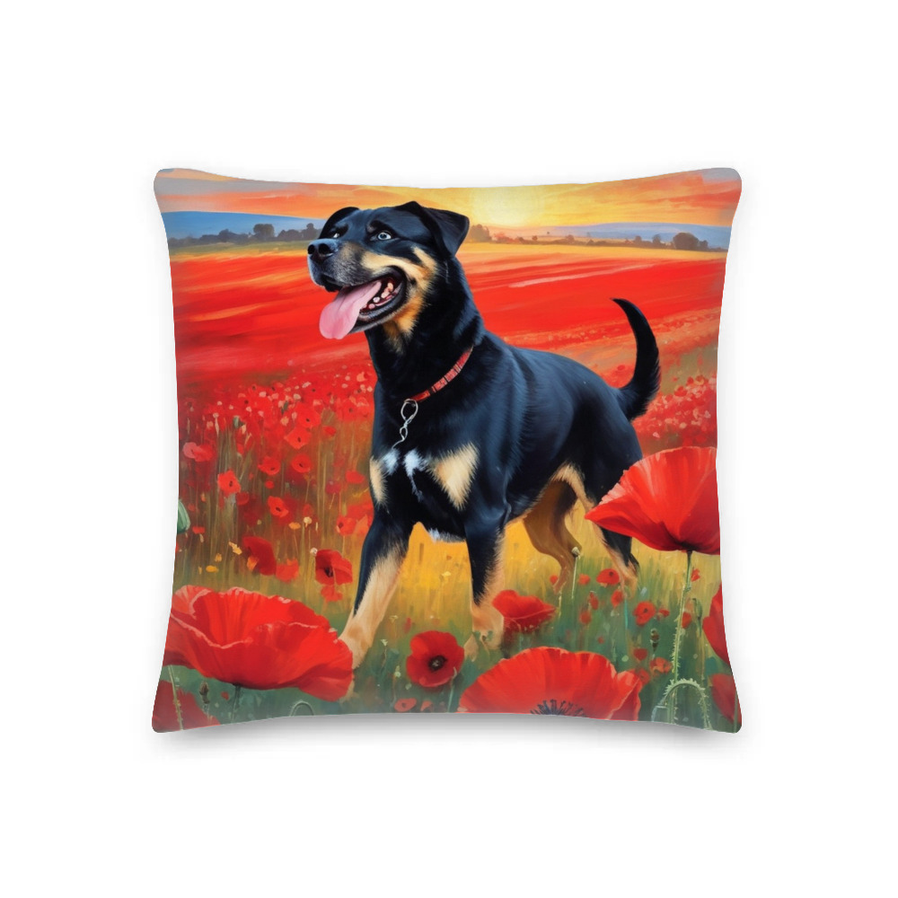 PugMug Custom Blue Premium Pillow