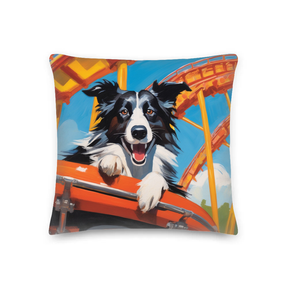 PugMug Custom Border Collie Premium Pillow