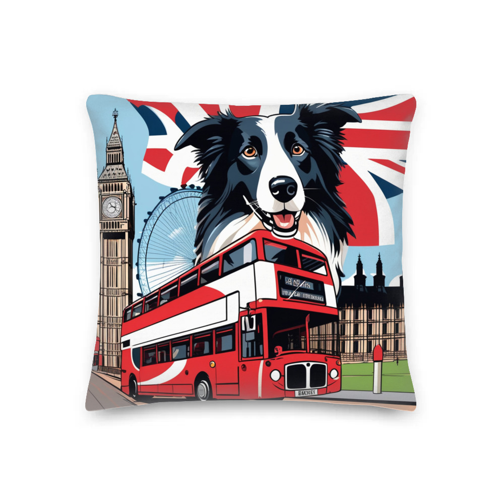 PugMug Custom Border Collie Premium Pillow