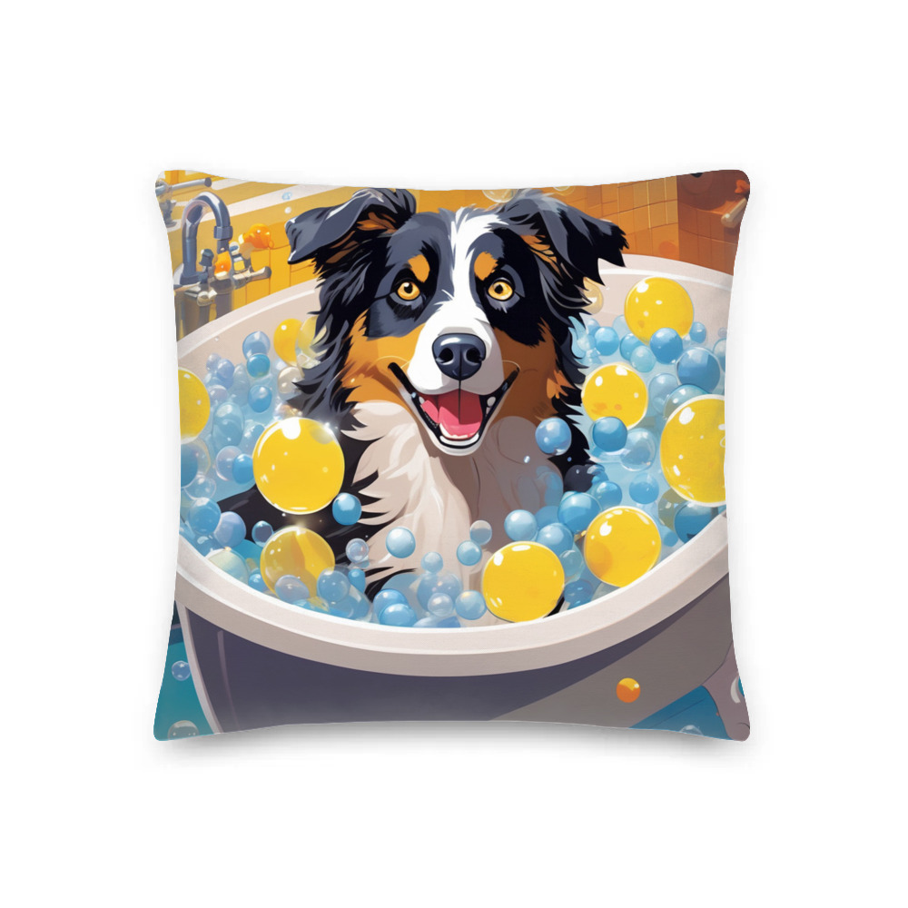 PugMug Custom Australian Shepherd Dog Premium Pillow