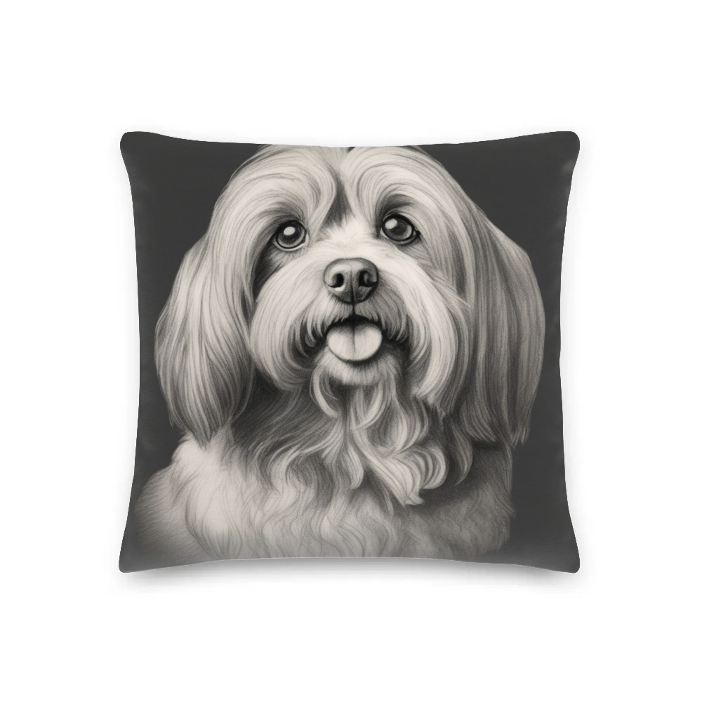 PugMug Custom Tan Havanese Dog Premium Pillow