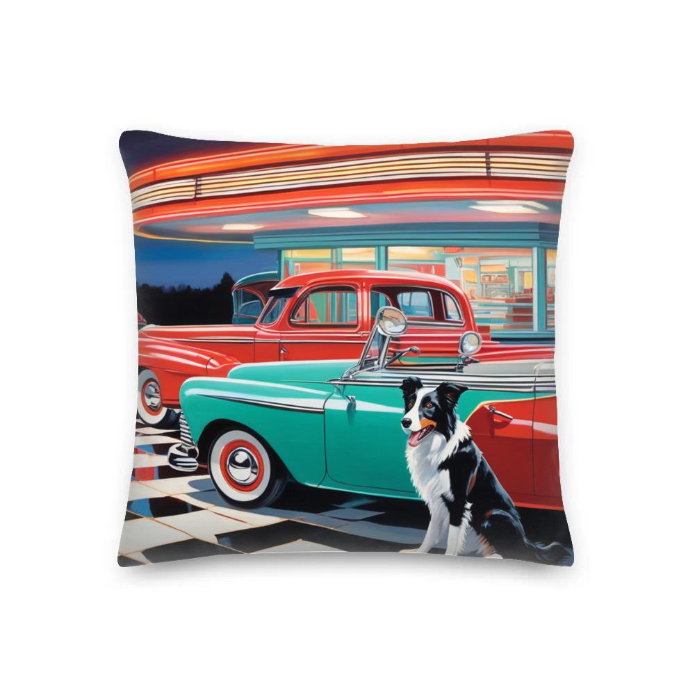 PugMug Custom Border Collie Premium Pillow