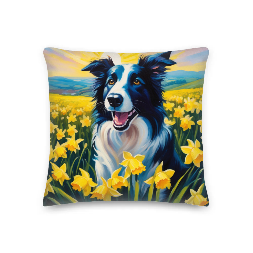PugMug Custom Border Collie Premium Pillow