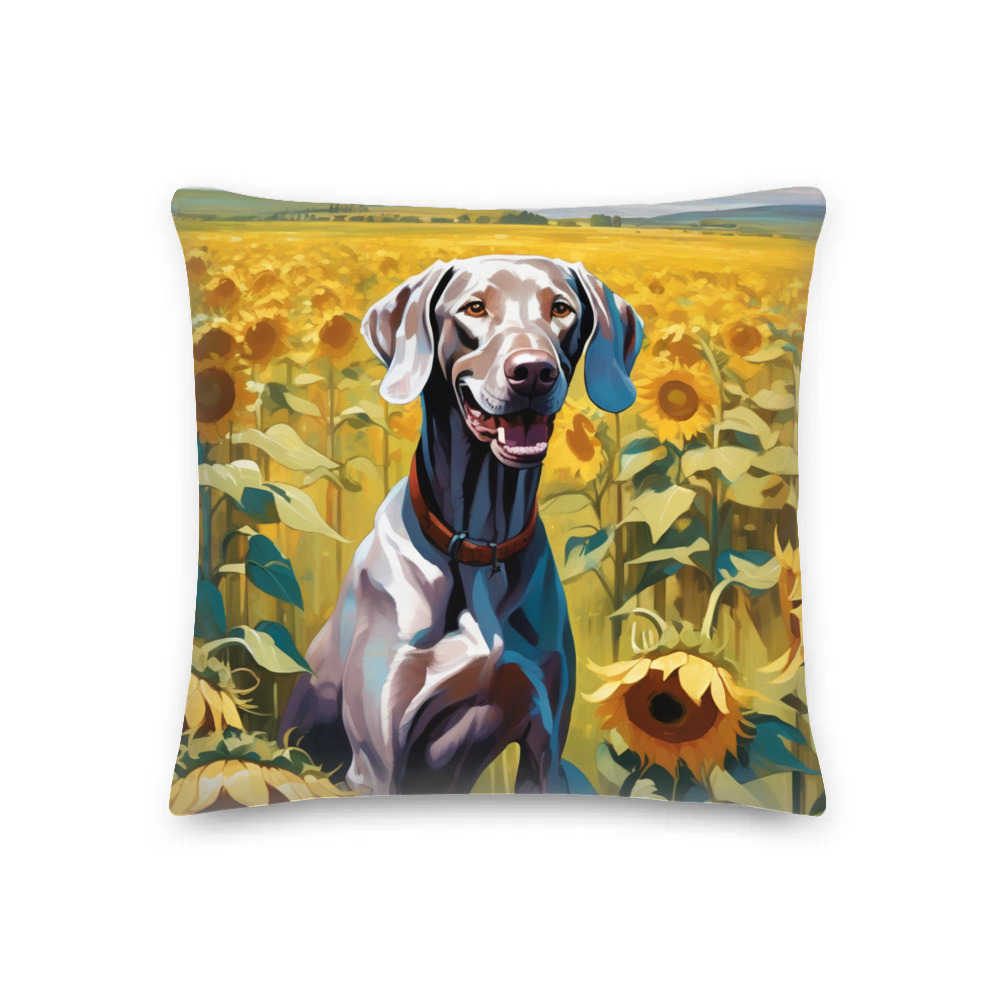 PugMug Custom Weimaraner Premium Pillow