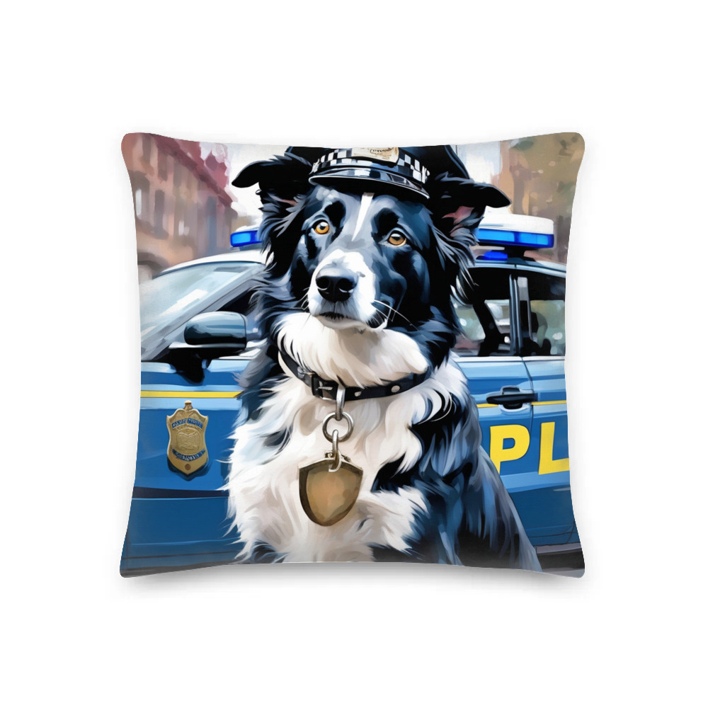 PugMug Custom Border Collie Premium Pillow