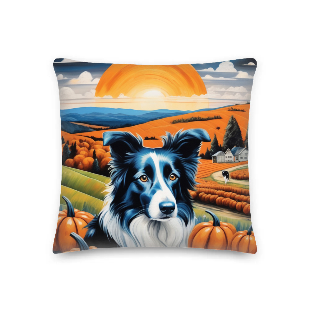 PugMug Custom Border Collie Premium Pillow