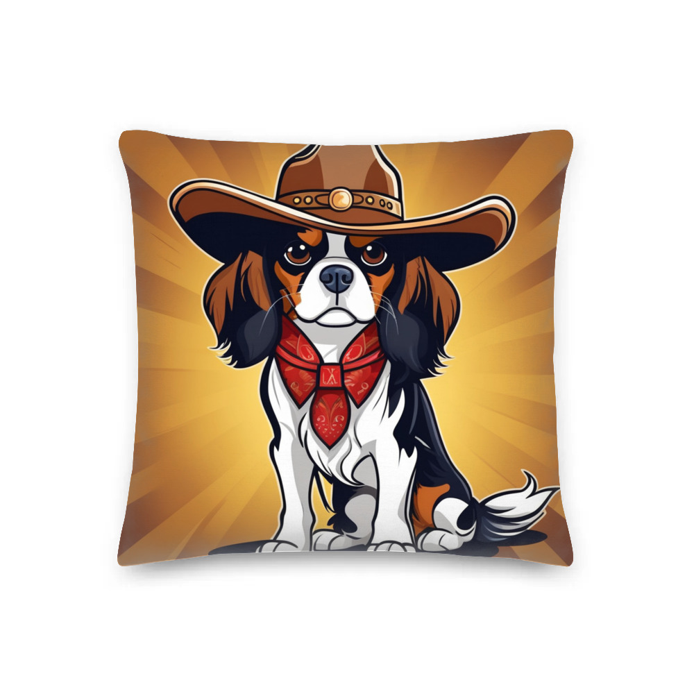 PugMug Custom Cavalier King Charles Spaniel Premium Pillow