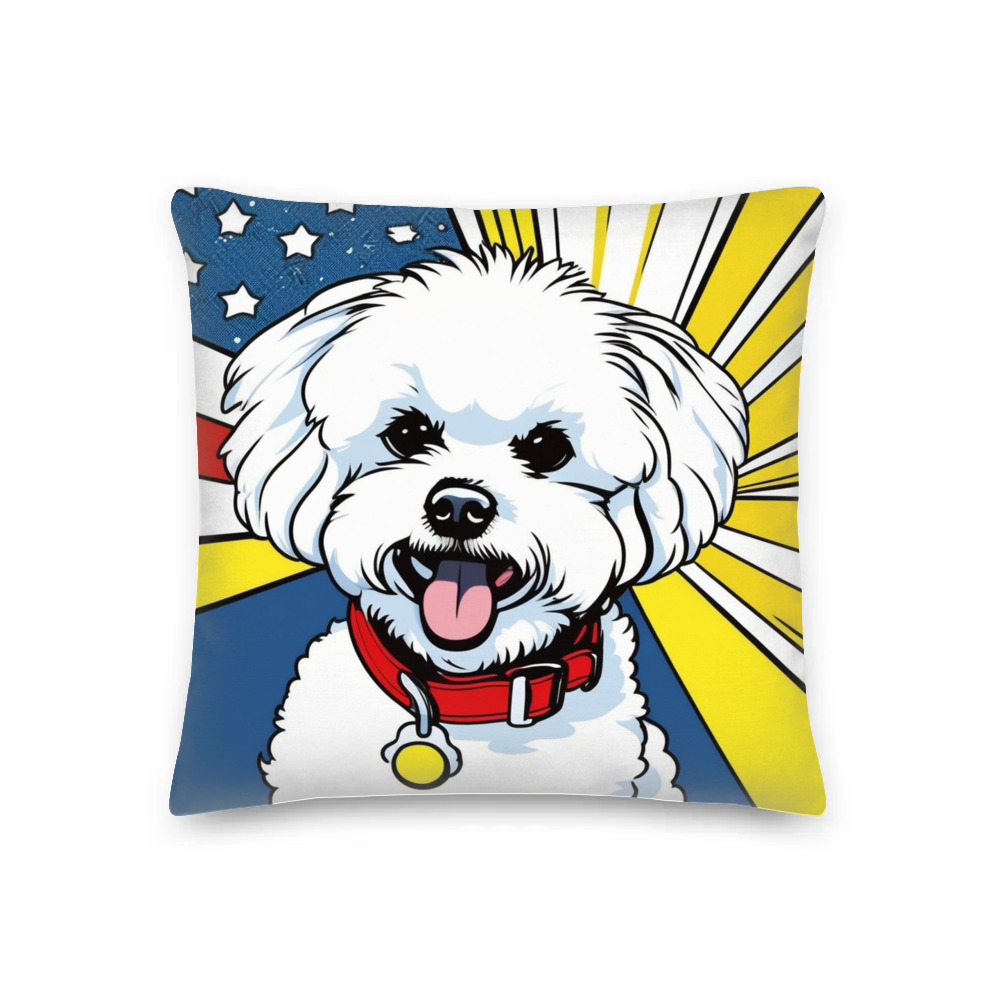 PugMug Custom Bichons Frise Premium Pillow