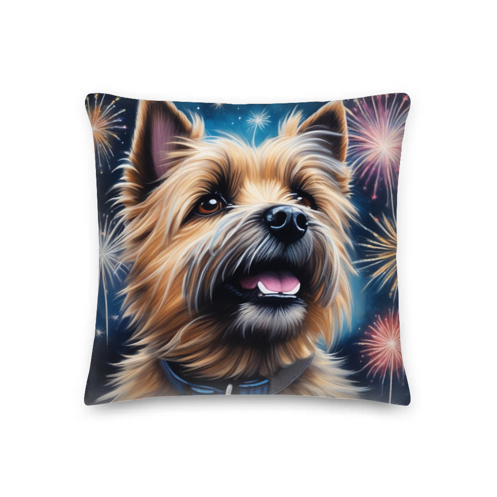 PugMug Custom Cairn Terrier Premium Pillow