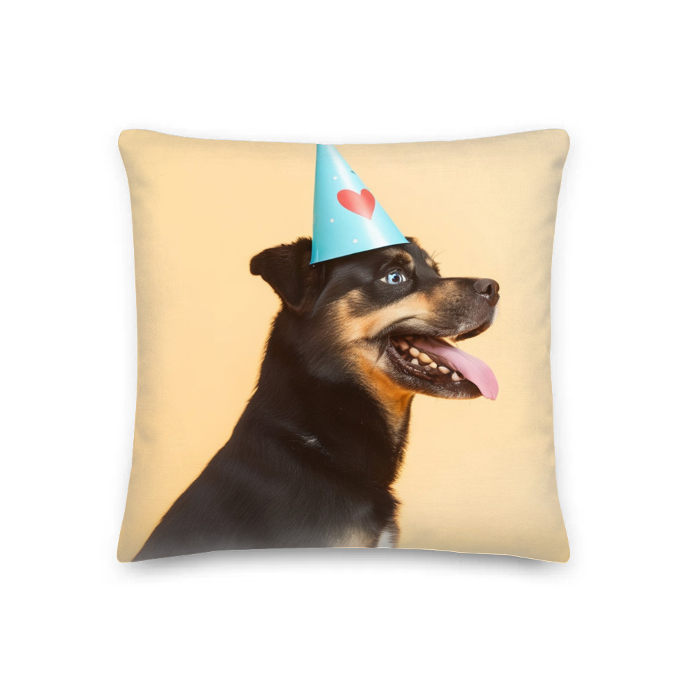 PugMug Custom Blue Premium Pillow