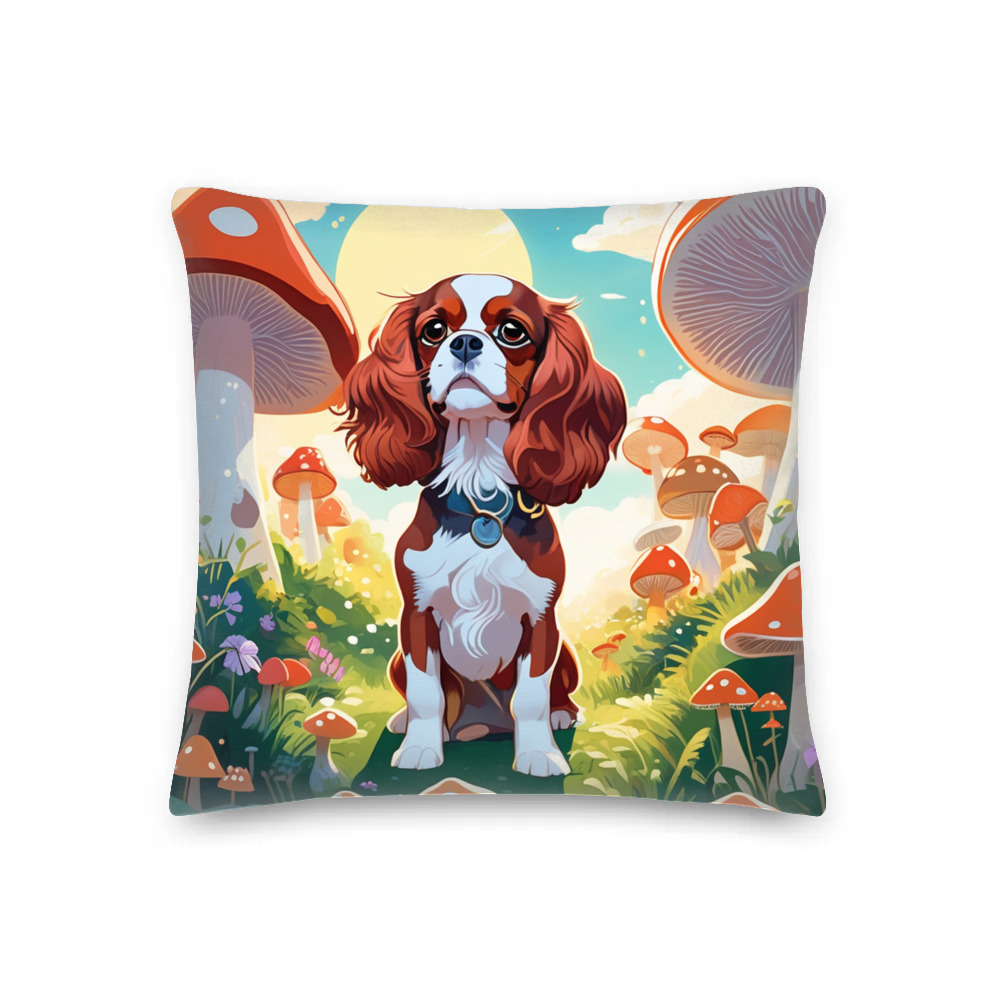 PugMug Custom Cavalier King Charles Spaniel Premium Pillow